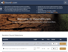 Tablet Screenshot of 1soundfx.com